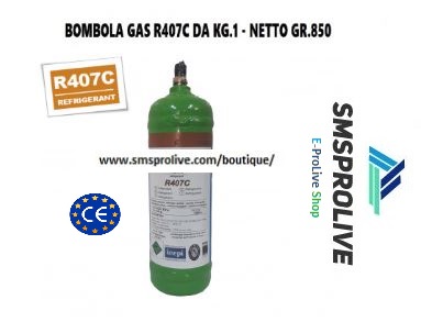 TARIFS GAZ RÉFRIGÉRANT R407C – 1 KG (NET 800 GR)