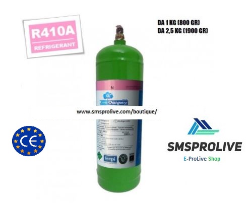 TARIFS GAZ RÉFRIGÉRANT R410A – 2,5 Kg (NET 1900 GR)