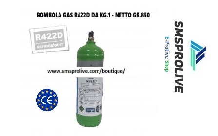 TARIFS GAZ RÉFRIGÉRANT R422D – 1 KG (NET 850 GR)